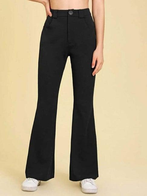 broadstar black high rise pants