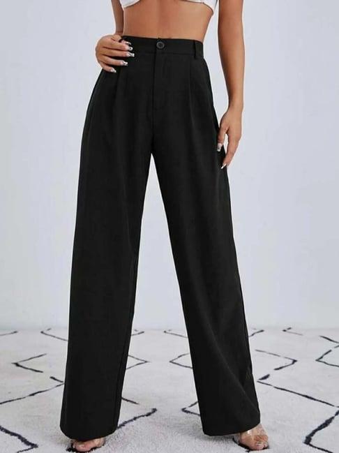 broadstar black high rise pants