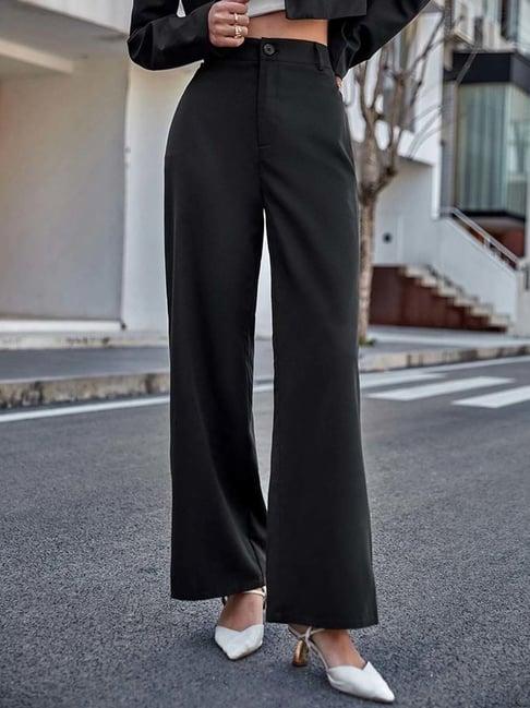 broadstar black high rise pants