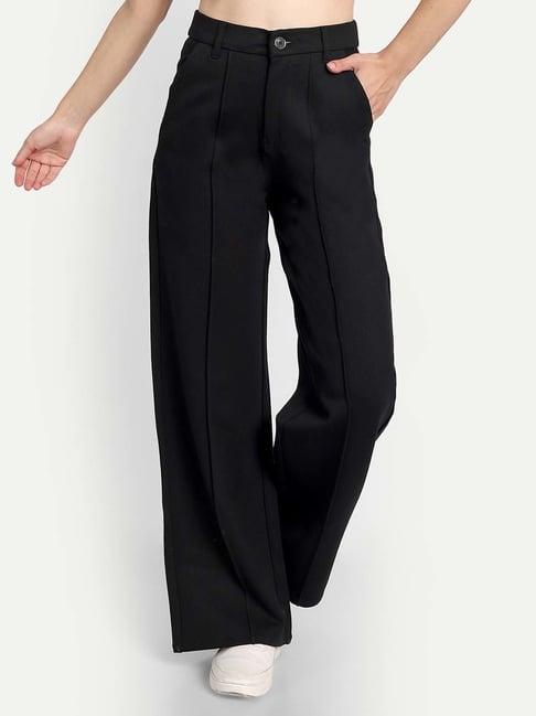 broadstar black high rise pants