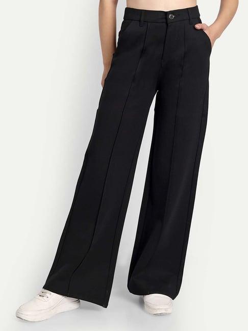 broadstar black high rise pants