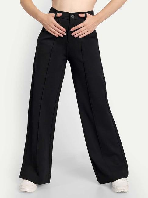 broadstar black high rise pants