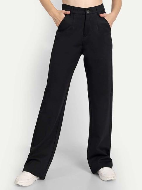 broadstar black high rise pants