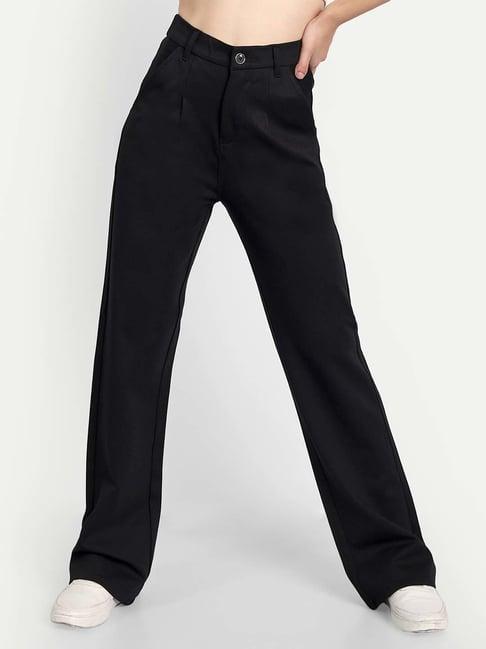 broadstar black high rise pants