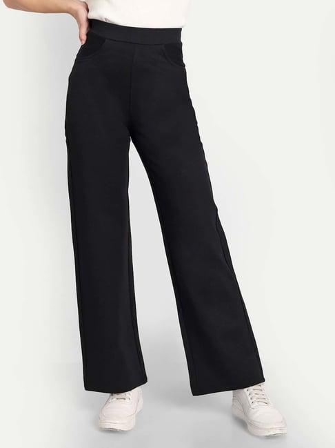 broadstar black high rise pants