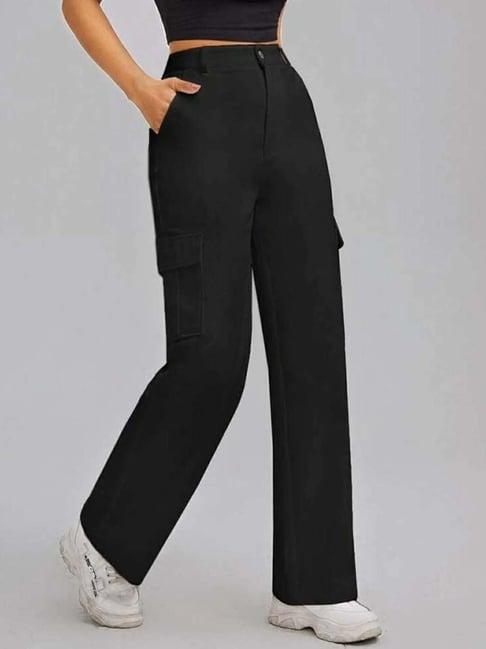 broadstar black high rise pants