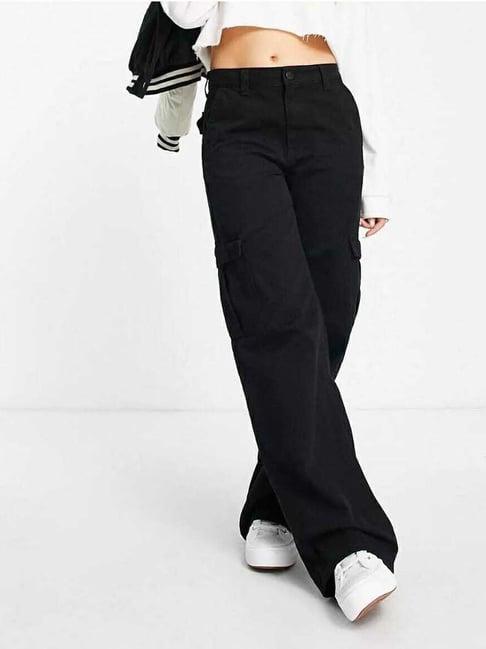 broadstar black high rise pants