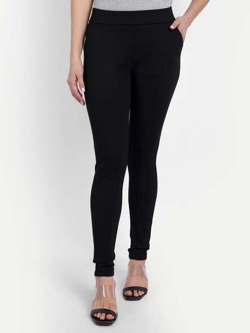 broadstar black high rise pants