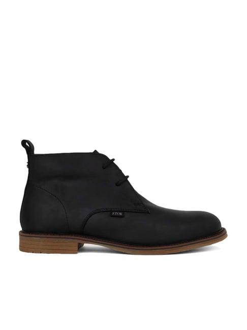 ezok men's black chukka boots