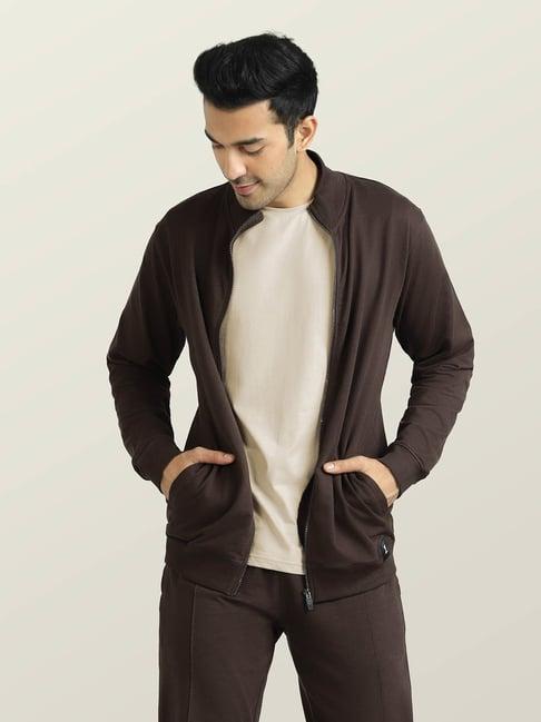 xyxx dark brown regular fit sweatshirt