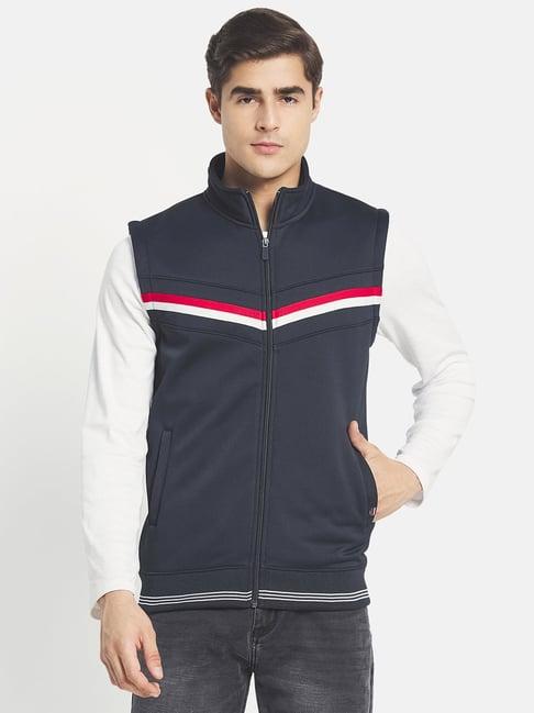 octave navy regular fit jacket