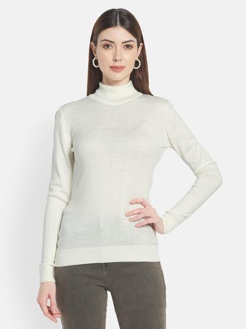 mettle white regular fit pullover