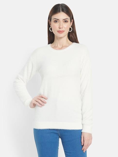 mettle white regular fit pullover