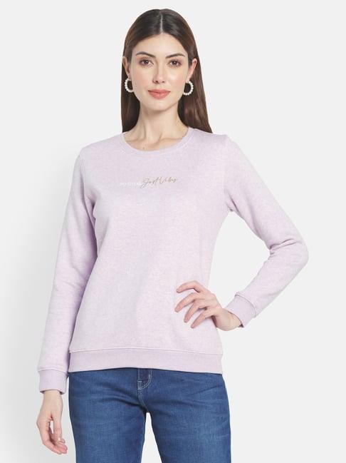 mettle purple regular fit sweatshirt