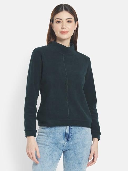 mettle green regular fit sweatshirt