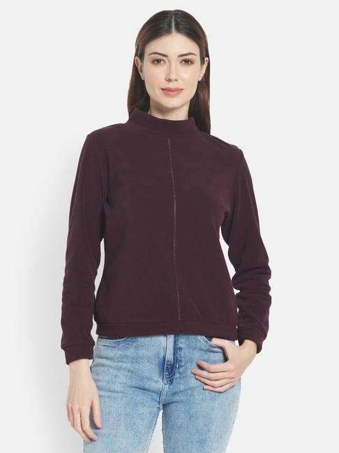 mettle purple regular fit sweatshirt