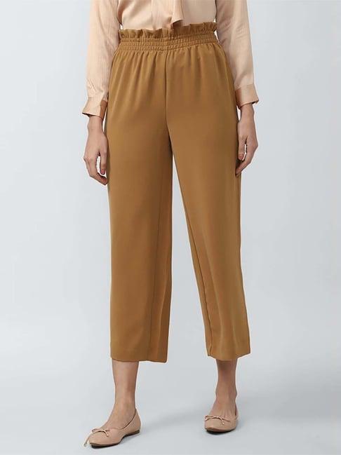 van heusen khaki mid rise pants