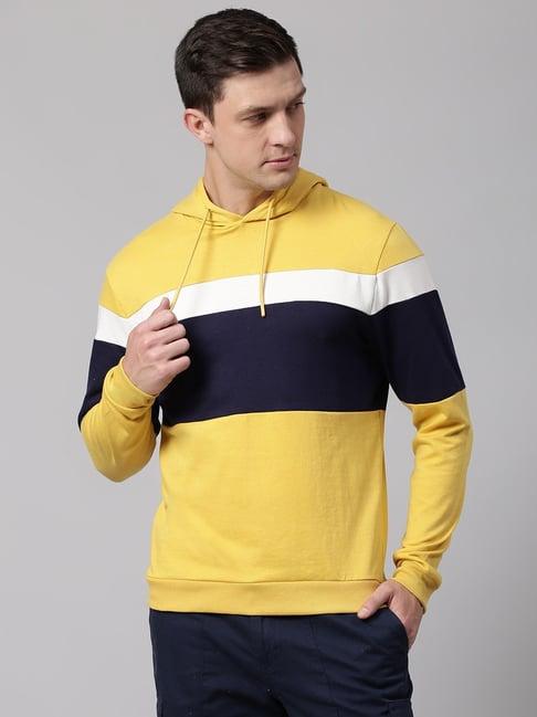 dennis lingo multi regular fit striped hooded sweatshirts