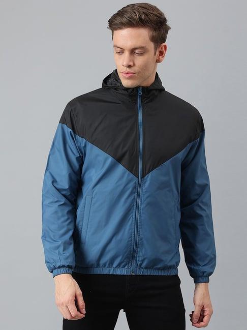 dennis lingo multi regular fit colour block hooded jackets