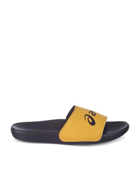 asics men's as003 yellow slides