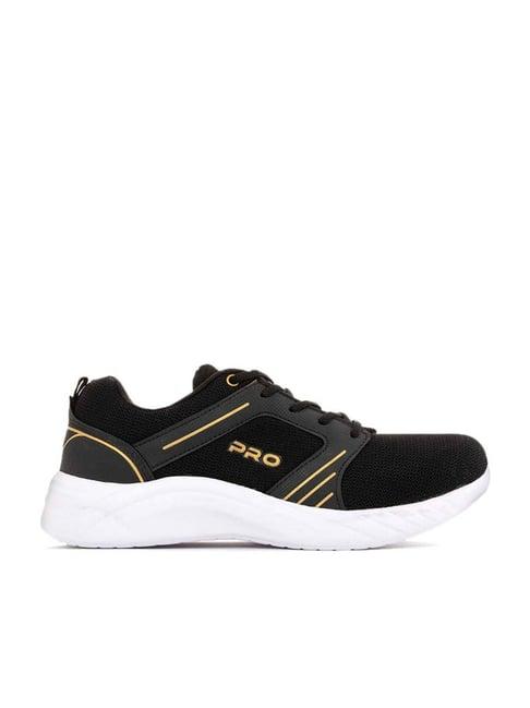 khadim men's black running shoes