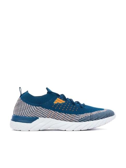 khadim men's blue running shoes