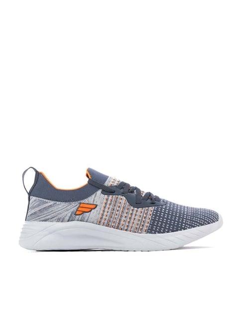 khadim men's grey running shoes