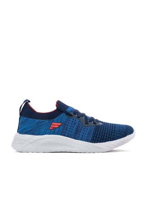 khadim men's blue running shoes