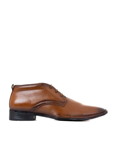 khadim men's brown chukka boots