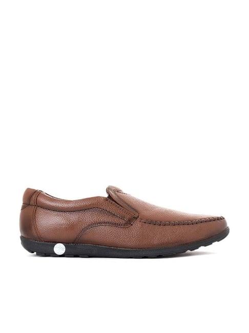 khadim men's brown formal loafers