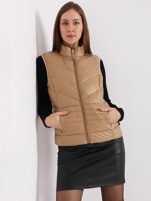 vero moda beige regular fit jacket