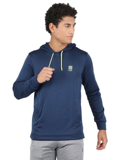 rock.it blue regular fit hooded sweatshirt