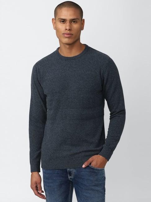 van heusen sport grey regular fit sweater