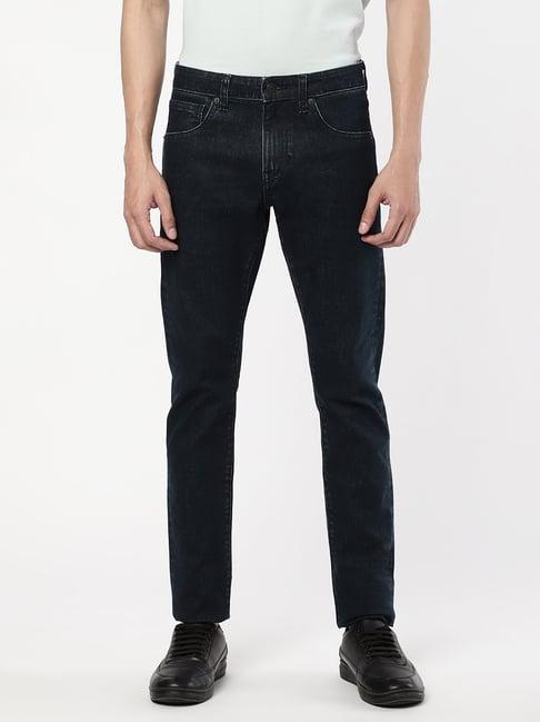 passion dark blue slim fit lightly washed jeans