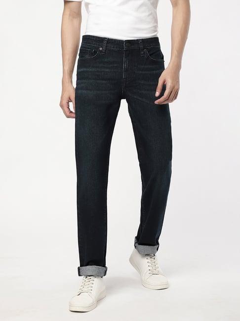 passion dark blue comfort fit lightly washed jeans