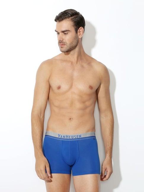 vh innerwear blue regular fit trunks