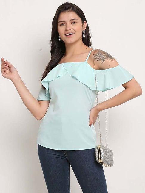 rajnandini green off shoulder top