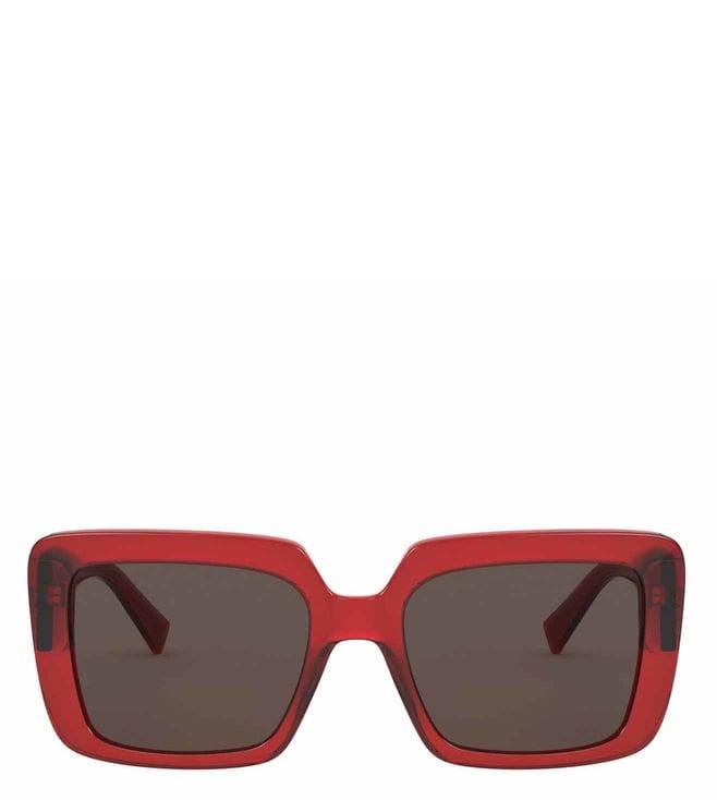 versace red medusa jewel square sunglasses for women