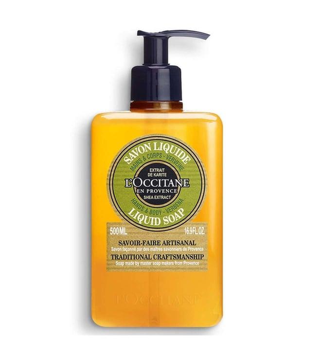 l'occitane shea butter extract liquid soap verbena - 500 ml