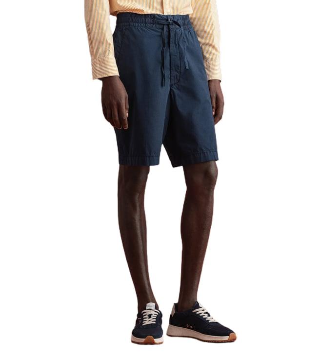 gant navy blue regular fit shorts