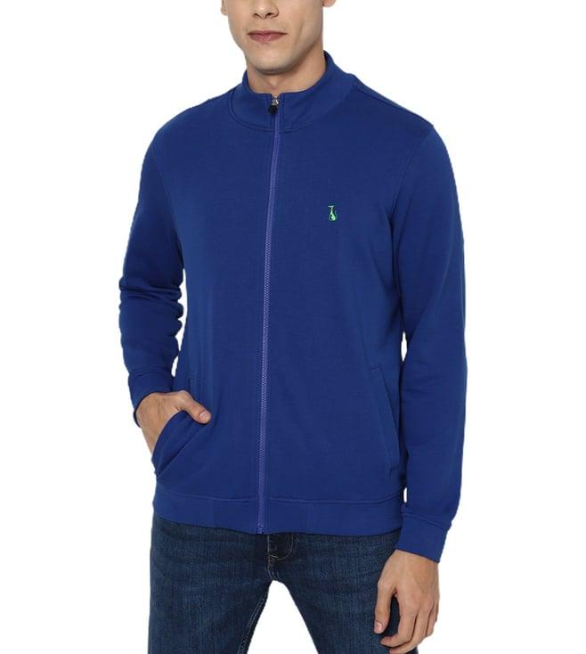 simon carter london blue regular fit casual jacket