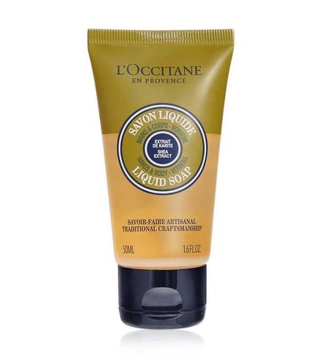 l'occitane shea verbena nomadic liquid soap, travel size - 50 ml