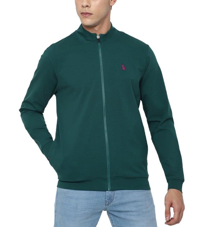 simon carter london bottle green regular fit sweatshirt