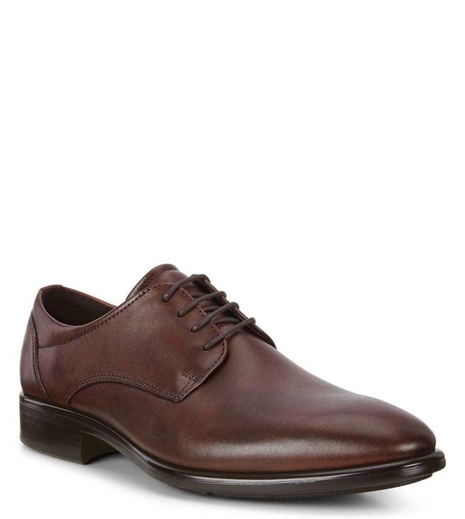 ecco men's citytray cognac formal shoes