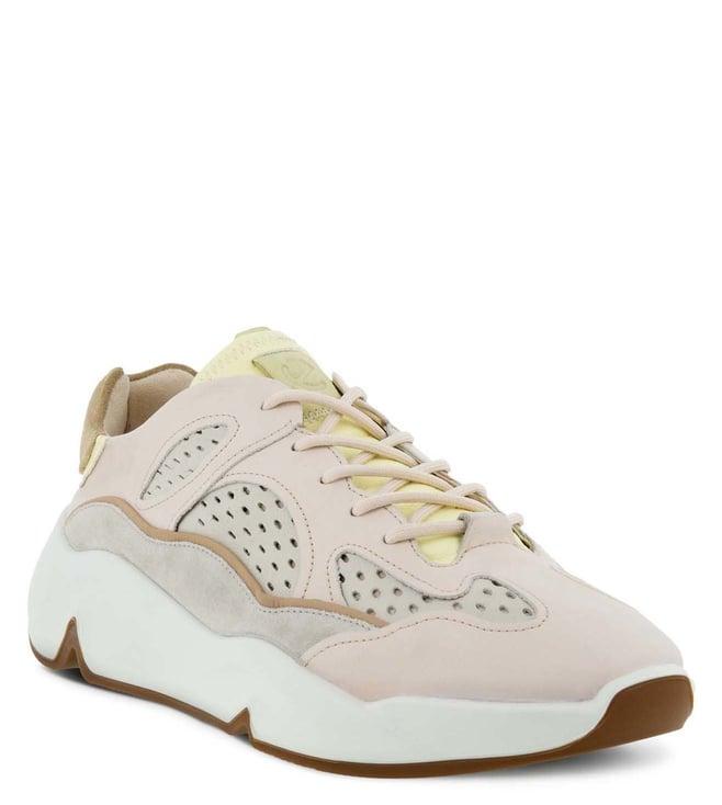 ecco men's chunky multicolor beige sneakers