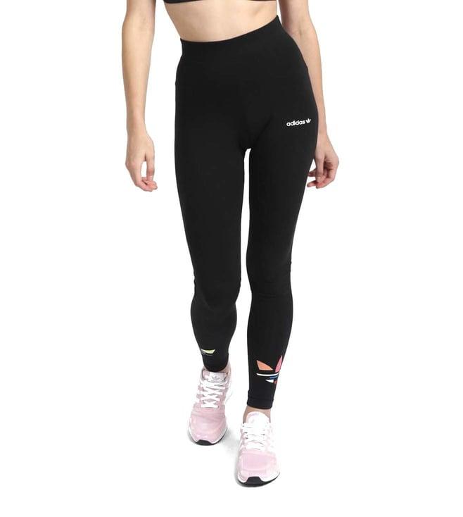 adidas originals black regular fit tights