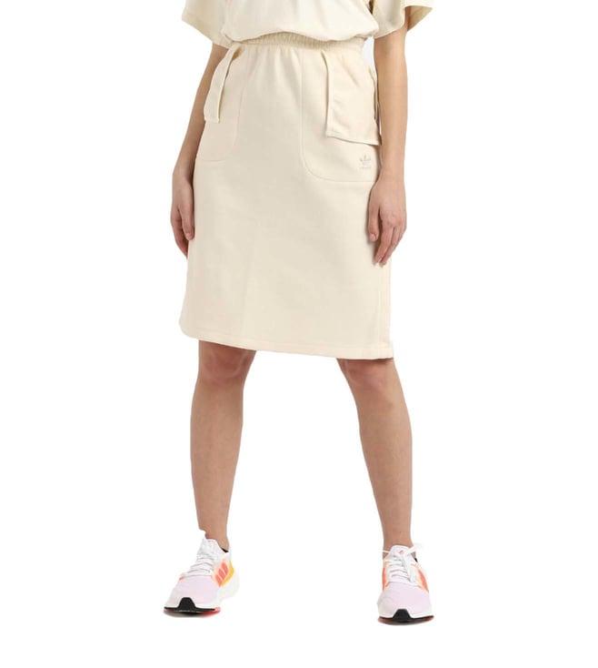 adidas originals beige regular fit skirt