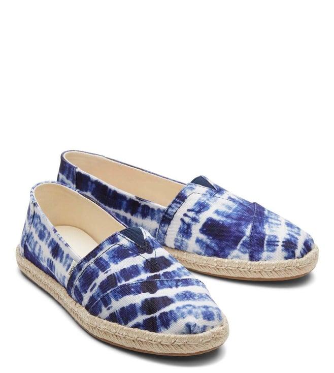 toms women's alpargata rope blue espadrilles shoes