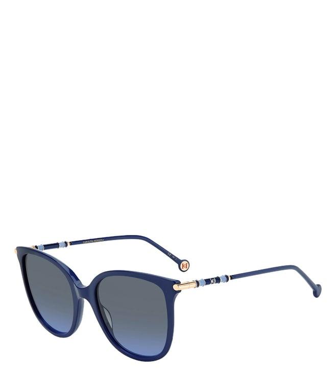 carolina herrera grey round sunglasses for women