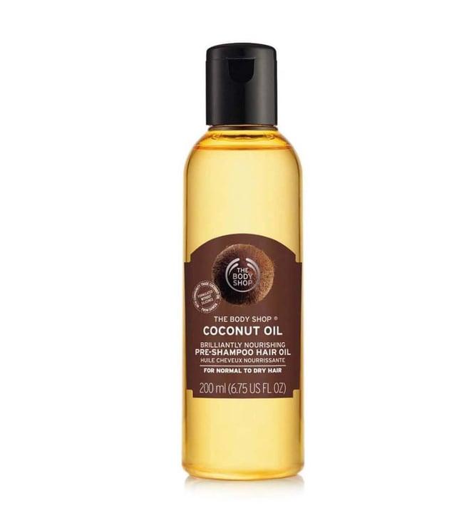 the body shop coconut oil brilliantly pre-shampoo hair oil - 200 ml